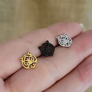 Tiger Stud Earrings, choice of color